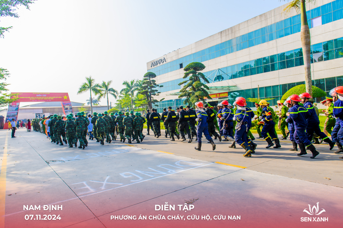 C&aacute;c lực lượng tham gia diễn tập