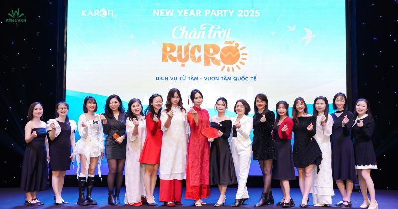 Backdrop Year End Party Làm Từ Màn Hình LED
