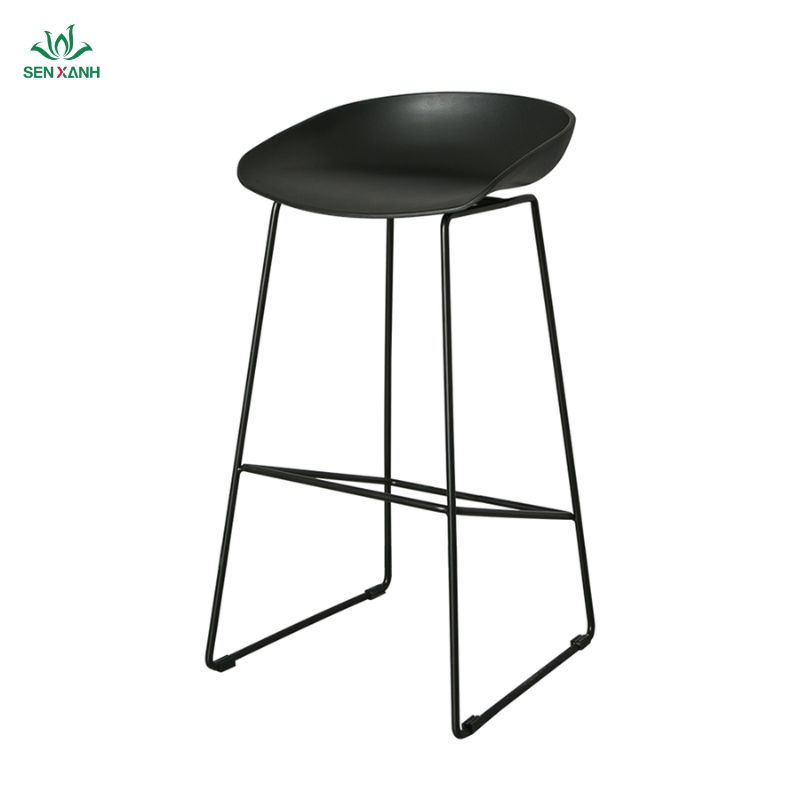 Ghế Bar nhựa ch&acirc;n sắt 